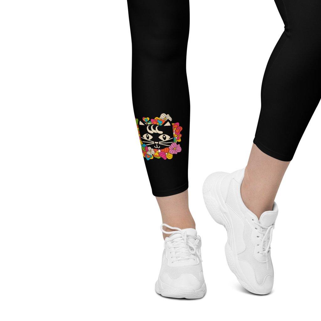 OUTLET - LEGGINGSIT TASKUILLA - MAGICAT in black - KOKO M - SHALMIAK