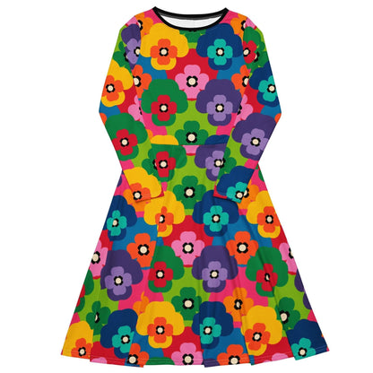 PANSY FAB - Midi Dress With Pockets - SHALMIAK