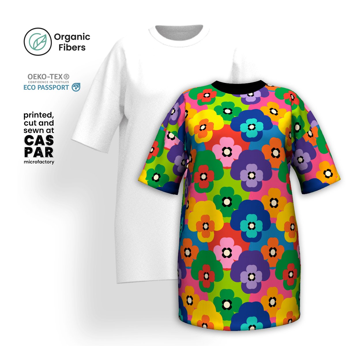 PANSY FAB - T-shirt dress (organic cotton)