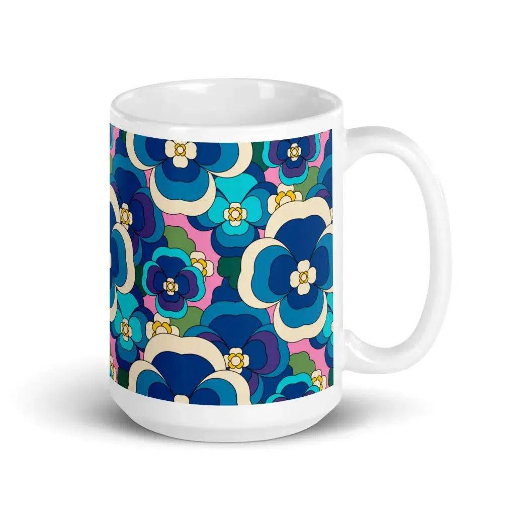 PANSY FANTASY blue pink - Mug - SHALMIAK