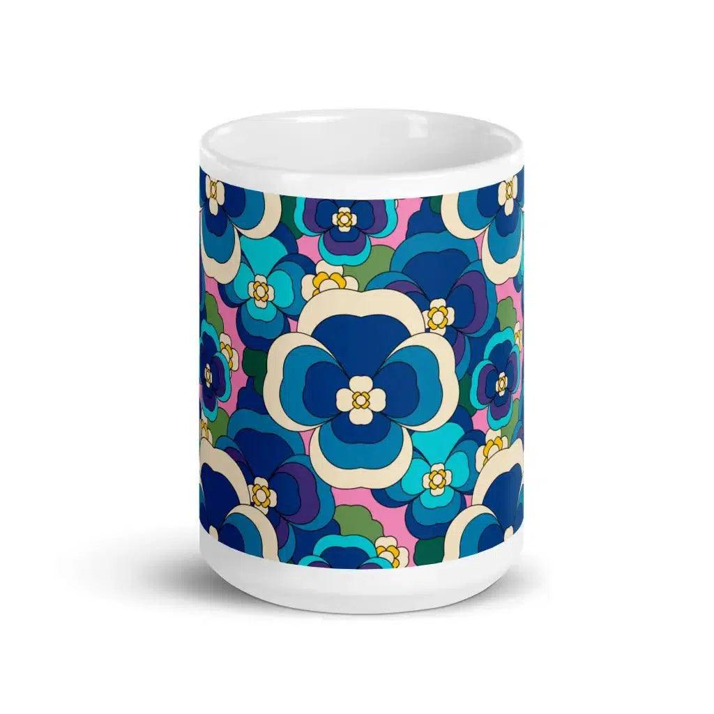 PANSY FANTASY blue pink - Mug - SHALMIAK