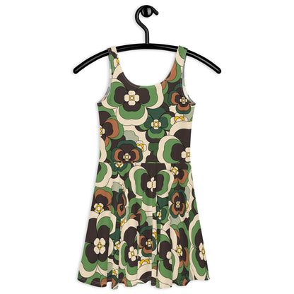 PANSY FANTASY green - Skater Dress - SHALMIAK