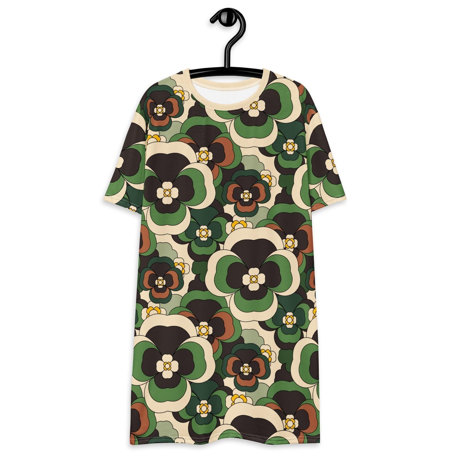 PANSY FANTASY green - T-Shirt Dress - SHALMIAK