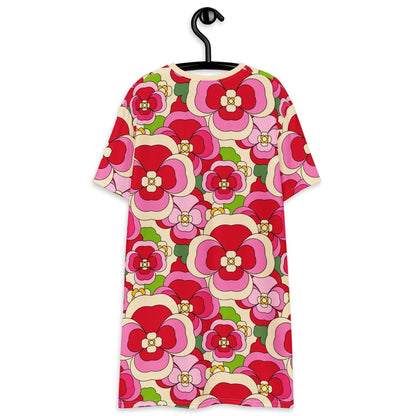 PANSY FANTASY pink - T-Shirt Dress - SHALMIAK