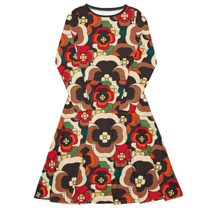 PANSY FANTASY retro - Midi Dress With Pockets - SHALMIAK