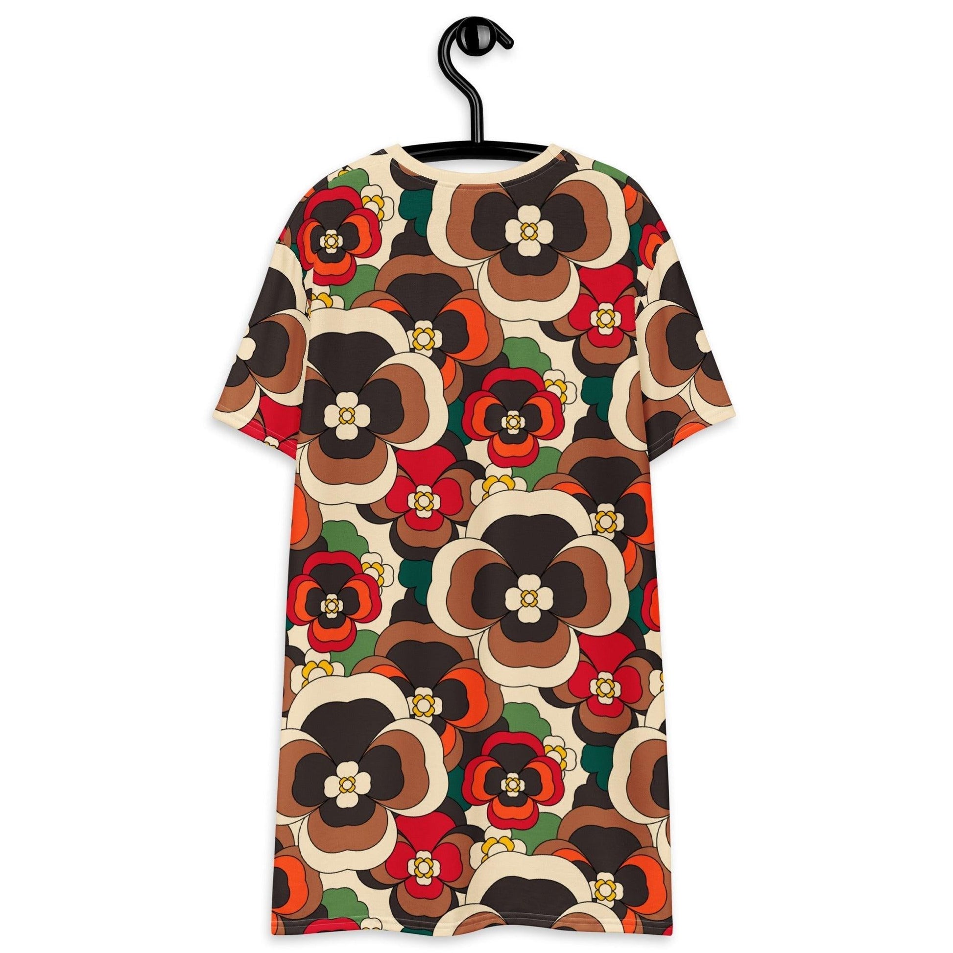 PANSY FANTASY retro - T-Shirt Dress - SHALMIAK