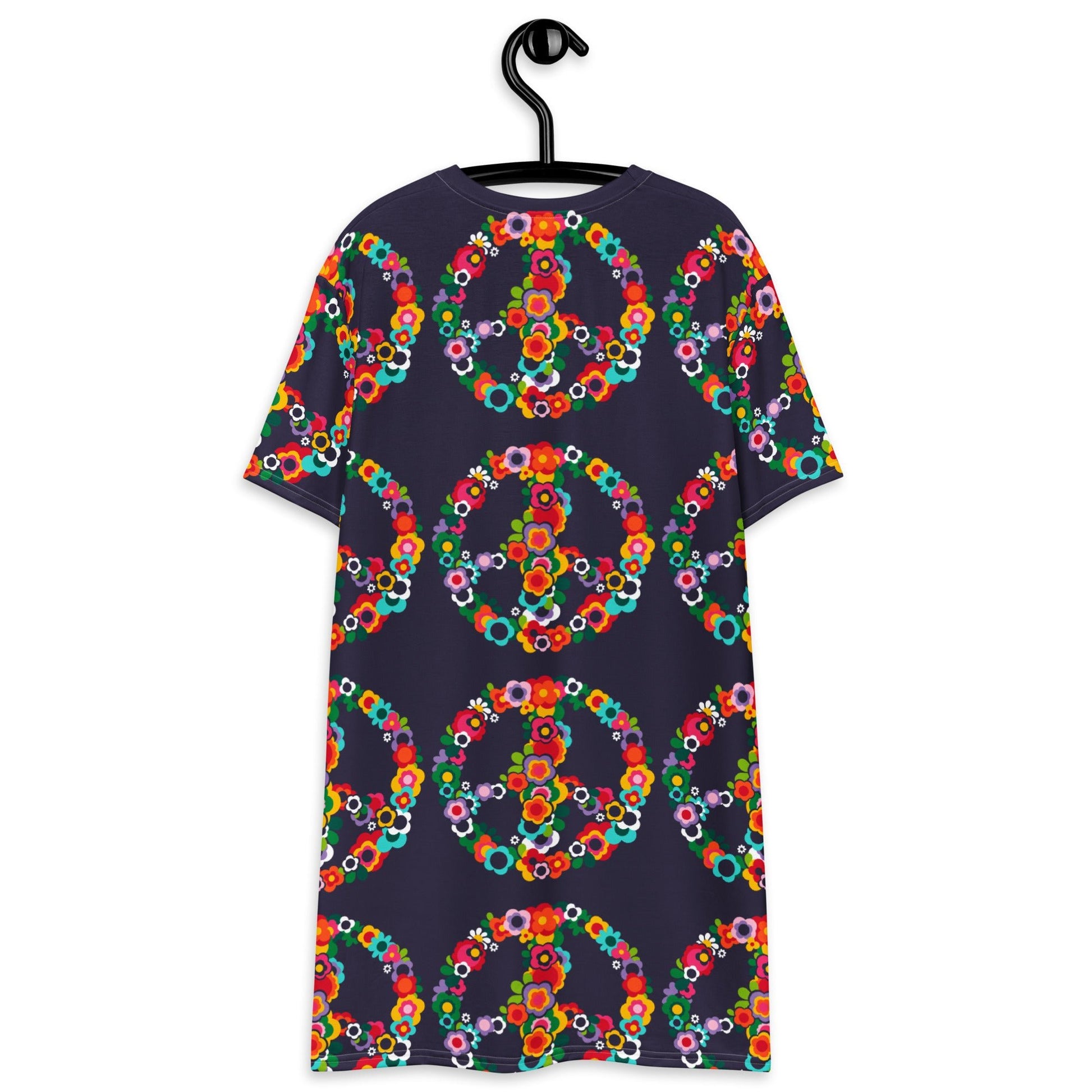 PEACE BLOSSOMS - T-Shirt Dress - SHALMIAK