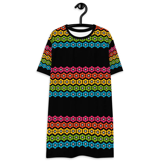 PEACOCK BLOOM happy - T-Shirt Dress - SHALMIAK