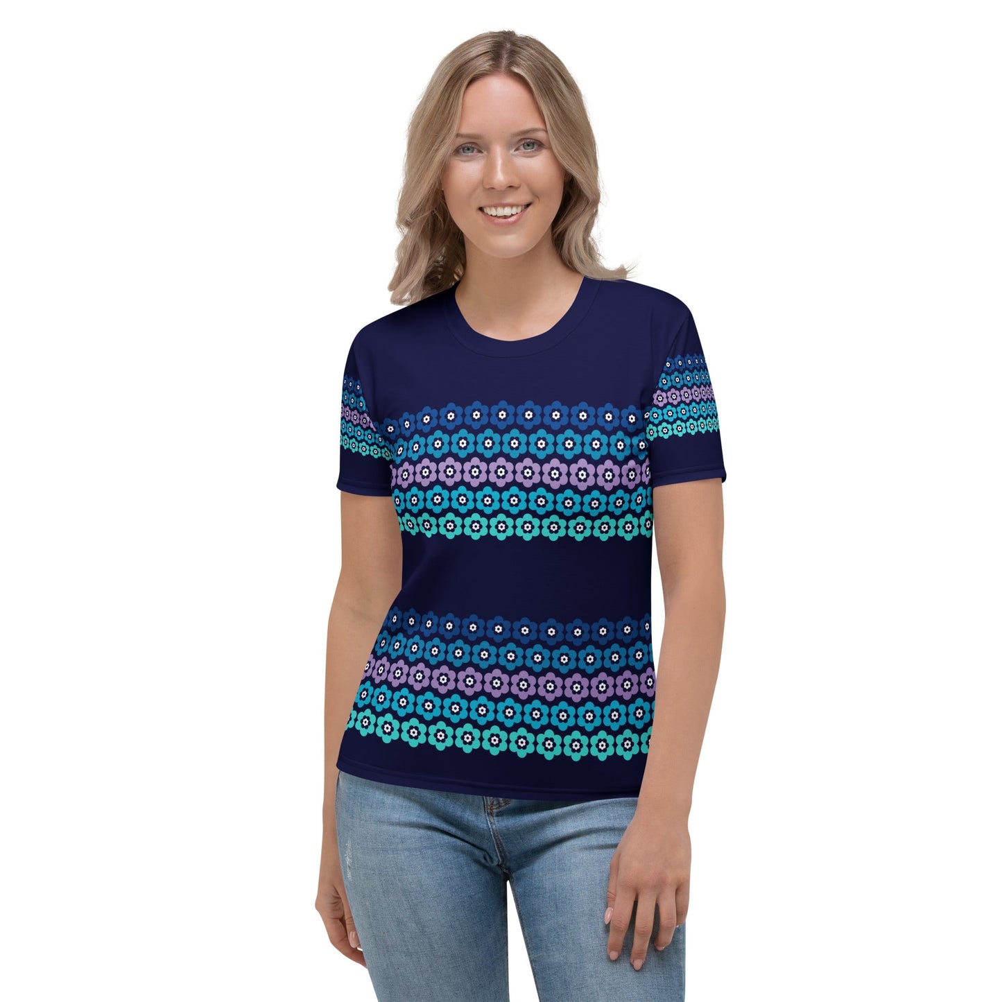 PEACOCK BLOOM mystic blue - Woman's T-Shirt - SHALMIAK