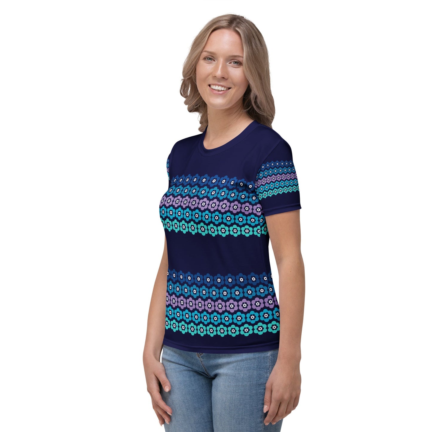 PEACOCK BLOOM mystic blue - Woman's T-Shirt - SHALMIAK