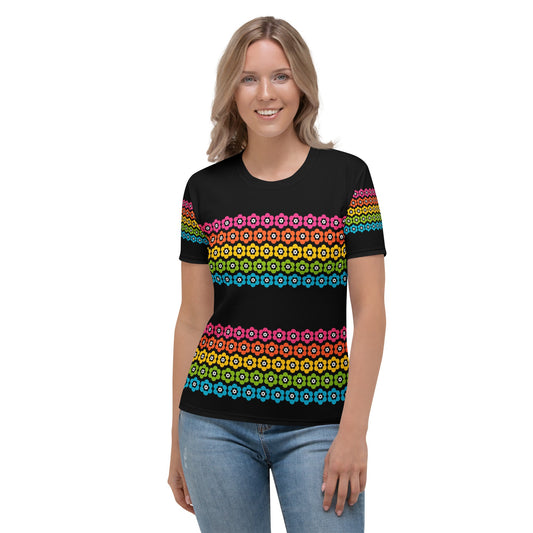 PEACOCK BLOOM rainbow - Woman's T-Shirt - SHALMIAK