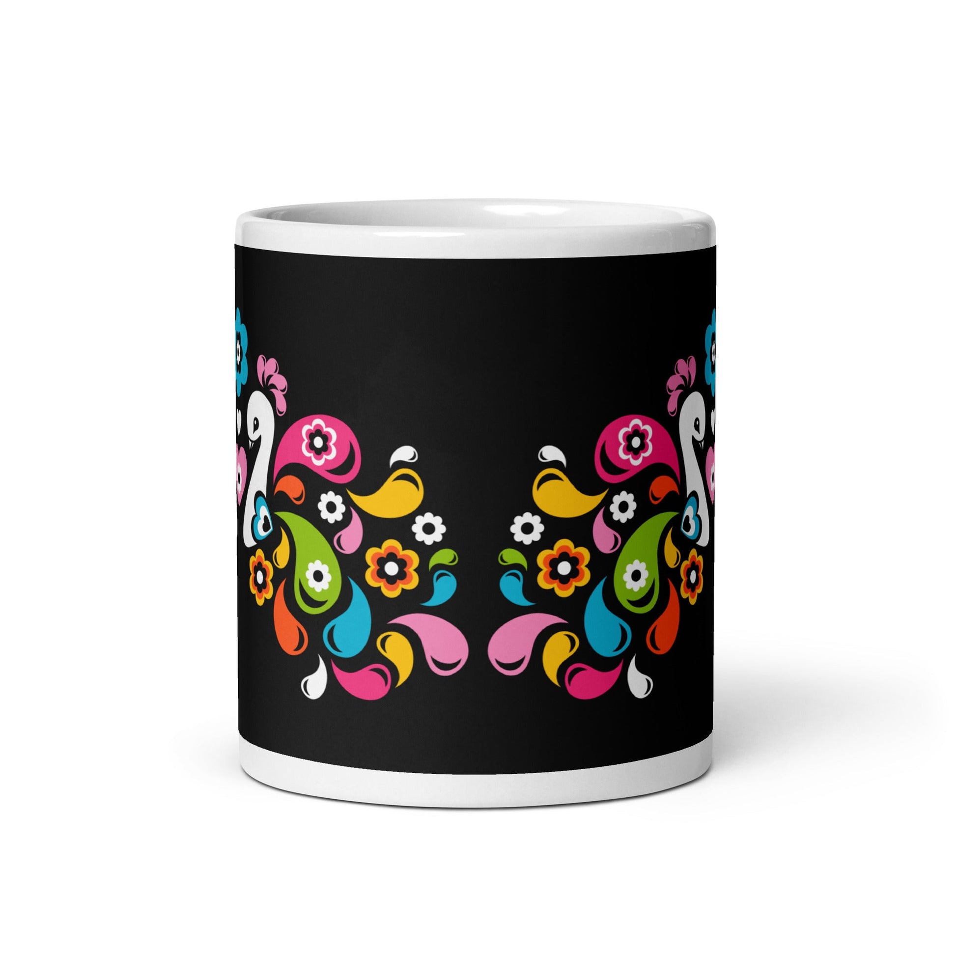 Mug - PEACOCK LOVE happy - Glorious peacock print