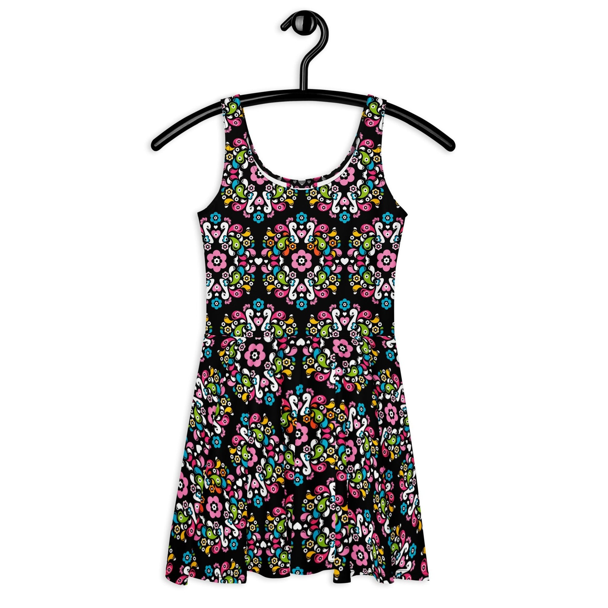 PEACOCK LOVE happy - Skater Dress - SHALMIAK