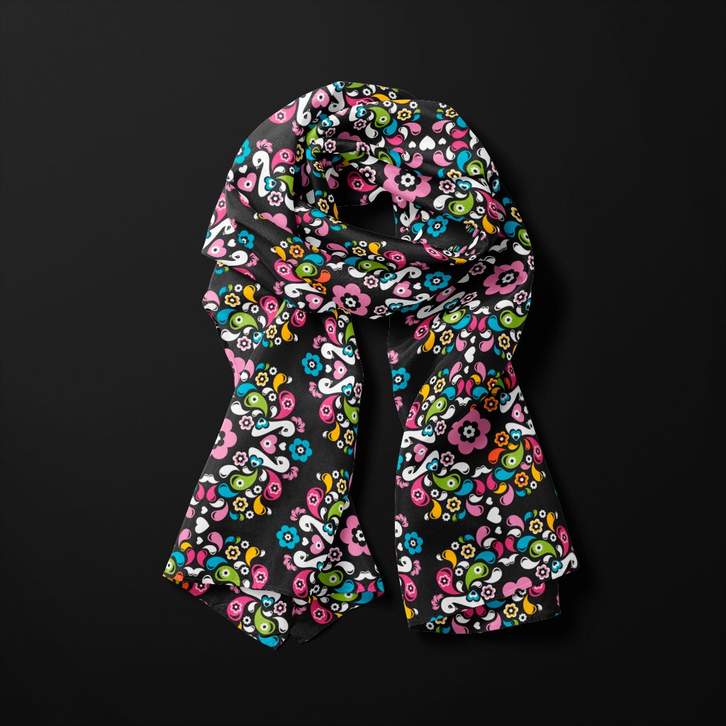 Scarf - PEACOCK LOVE happy - Glorious peacock print