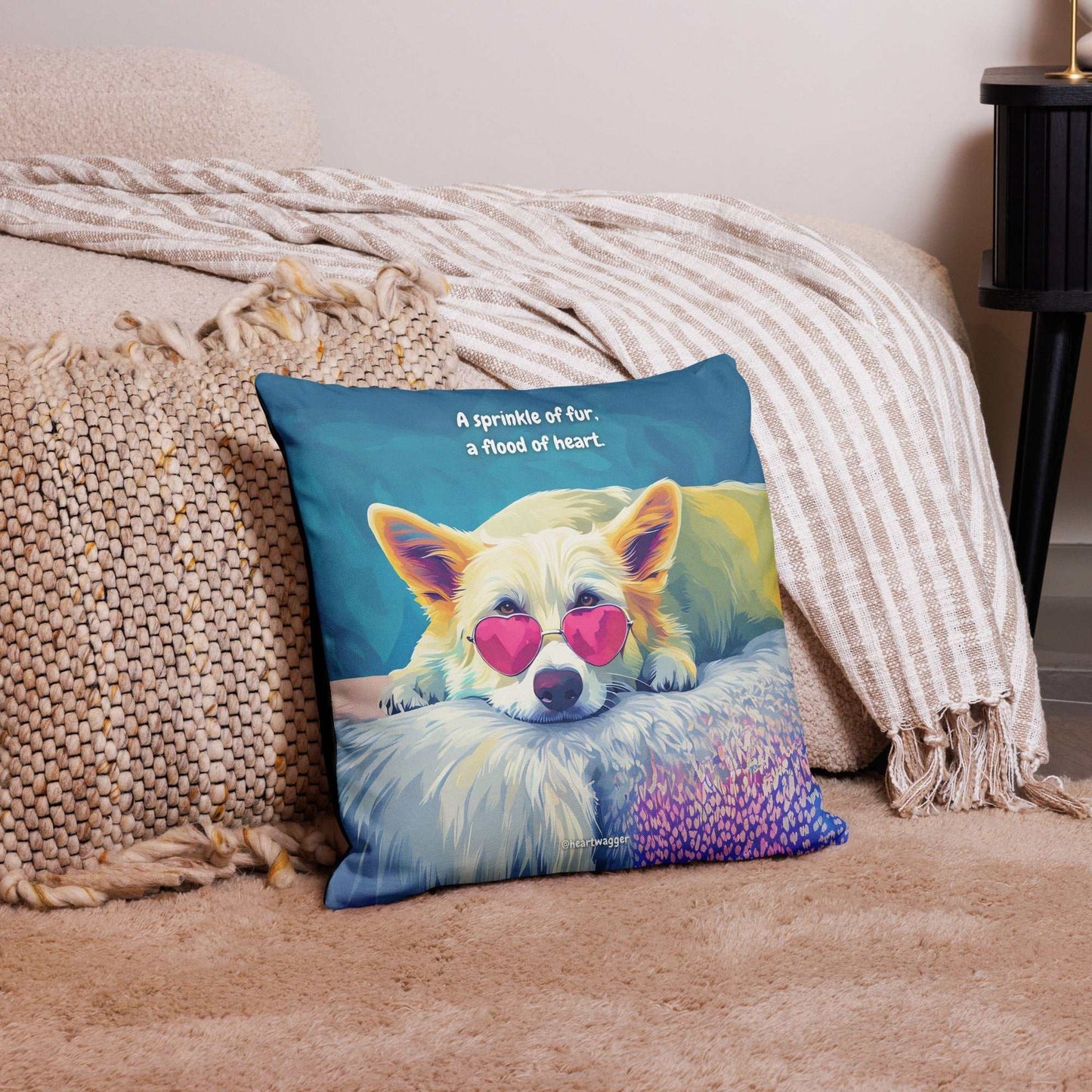 Pillow Case - A sprinkle of fur, a flood of heart