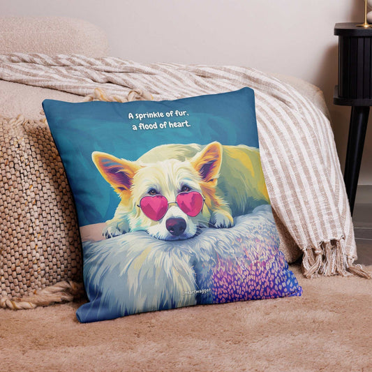 Pillow Case - A sprinkle of fur, a flood of heart