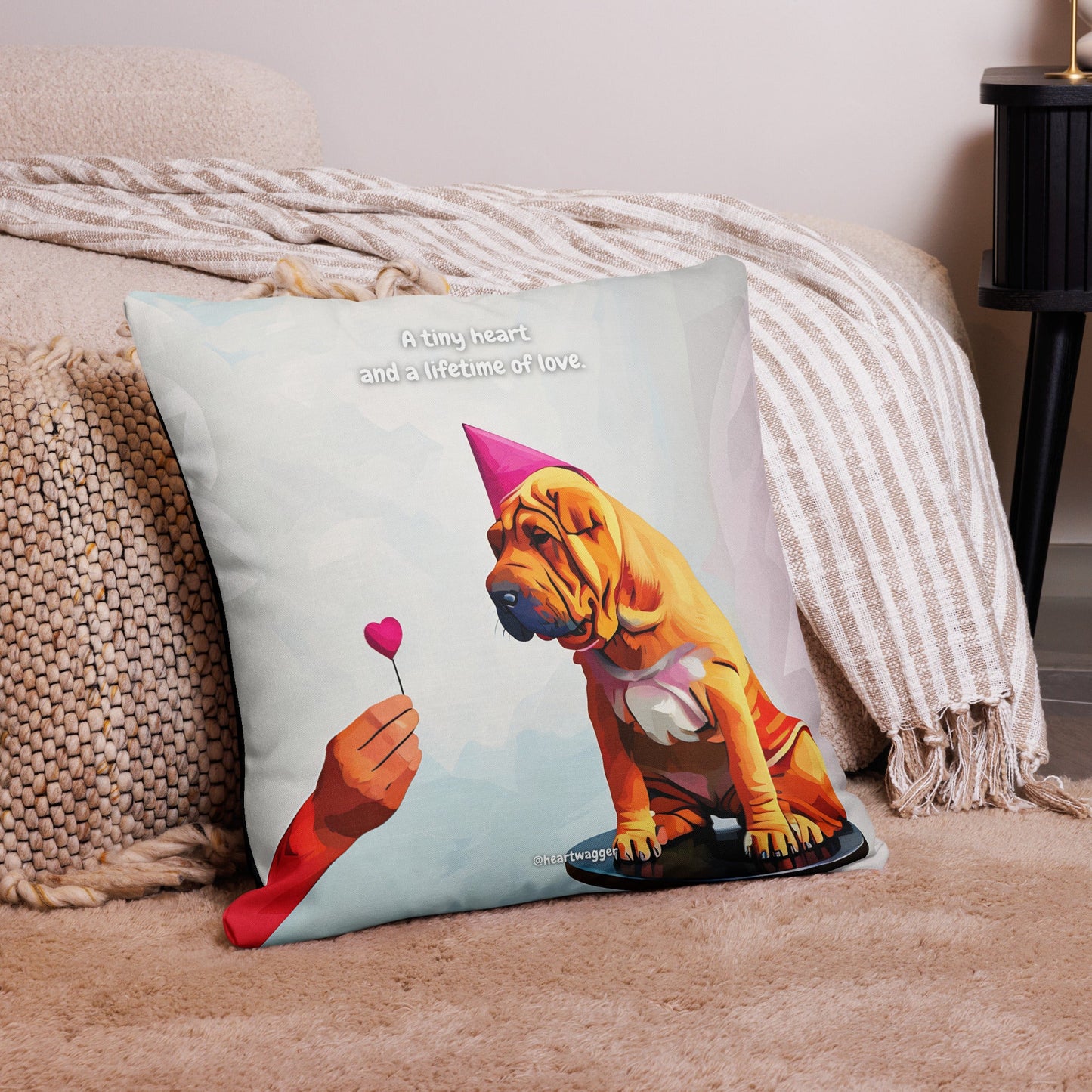 Pillow Case - A tiny heart and a lifetime of love