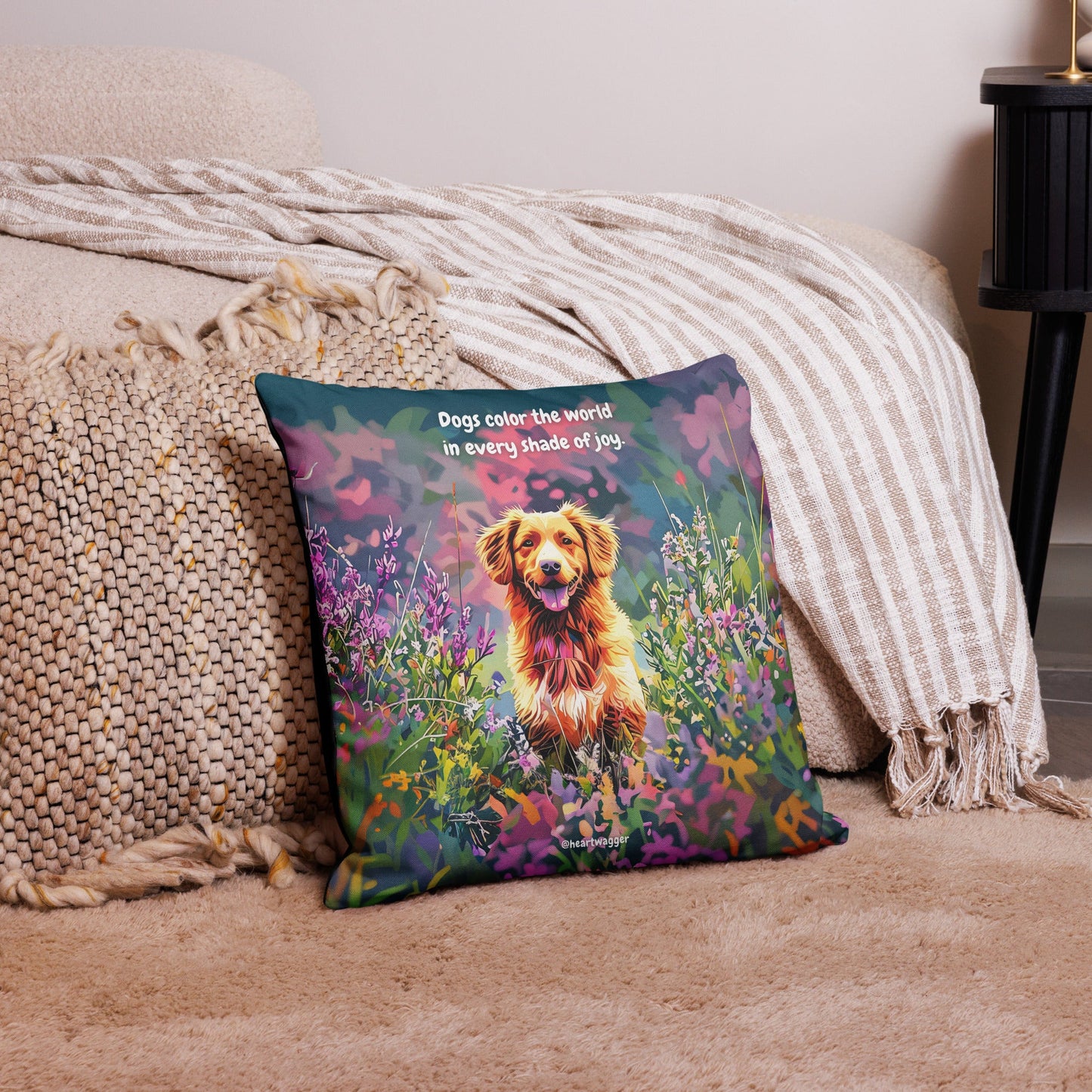 Pillow Case - Dogs color the world in every shade of joy