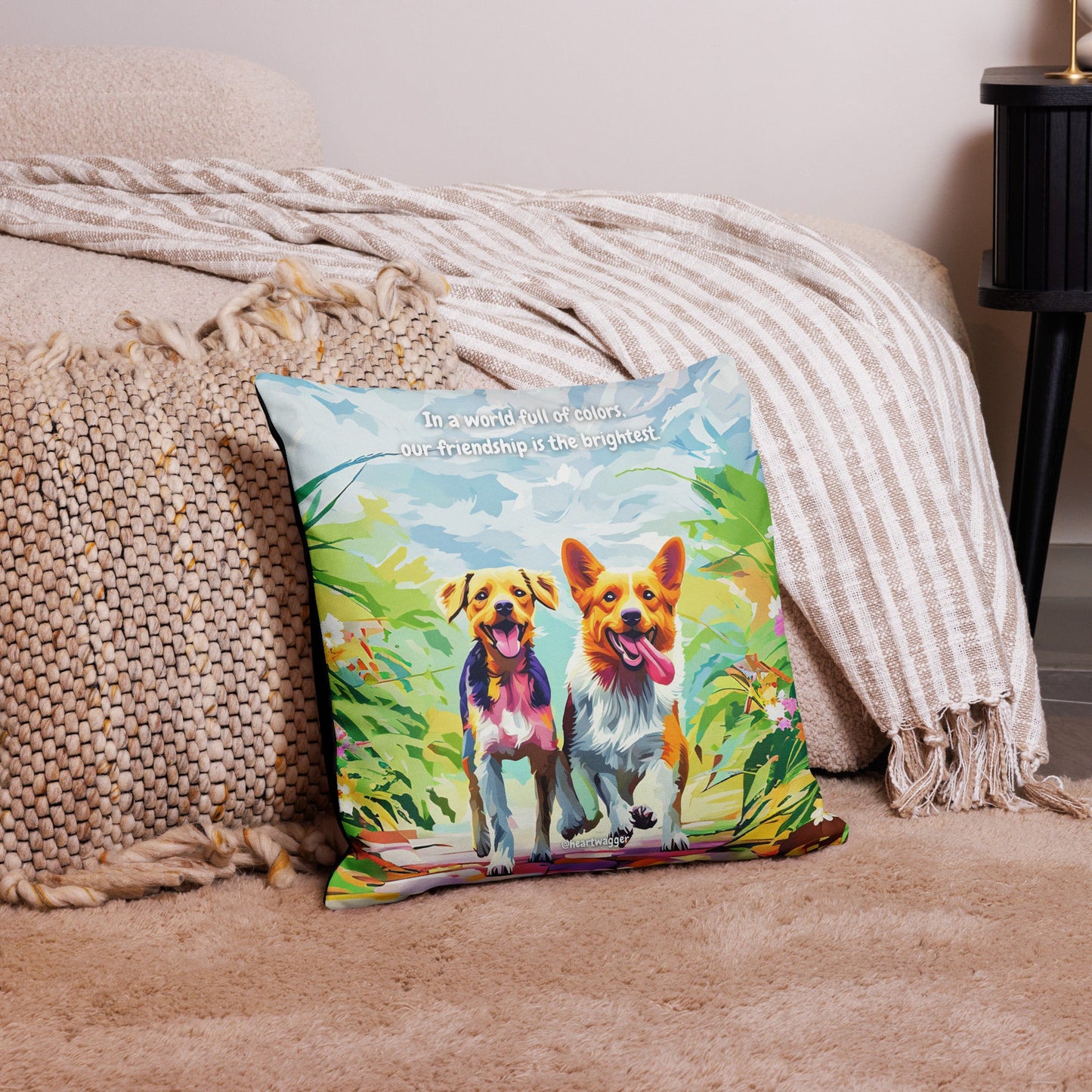 Pillow Case - In a world full of colors, our friendship is the brightest - SHALMIAK