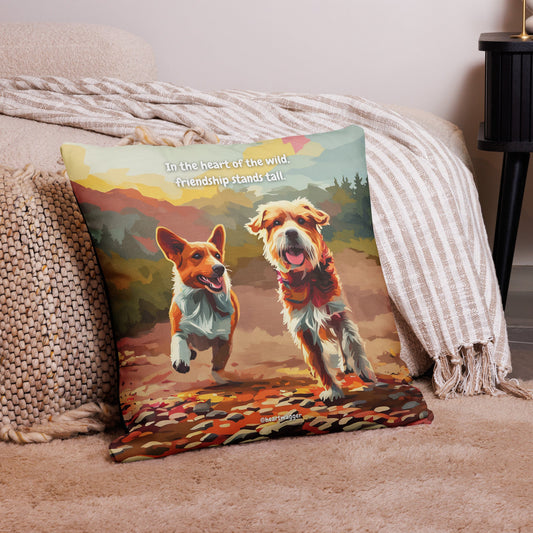Pillow Case - In the heart of the wild, friendship stands tall - SHALMIAK