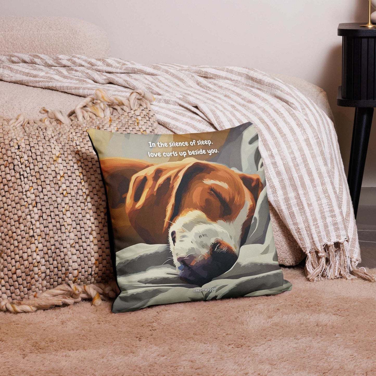 Pillow Case - In the silence of sleep, love curls up beside you