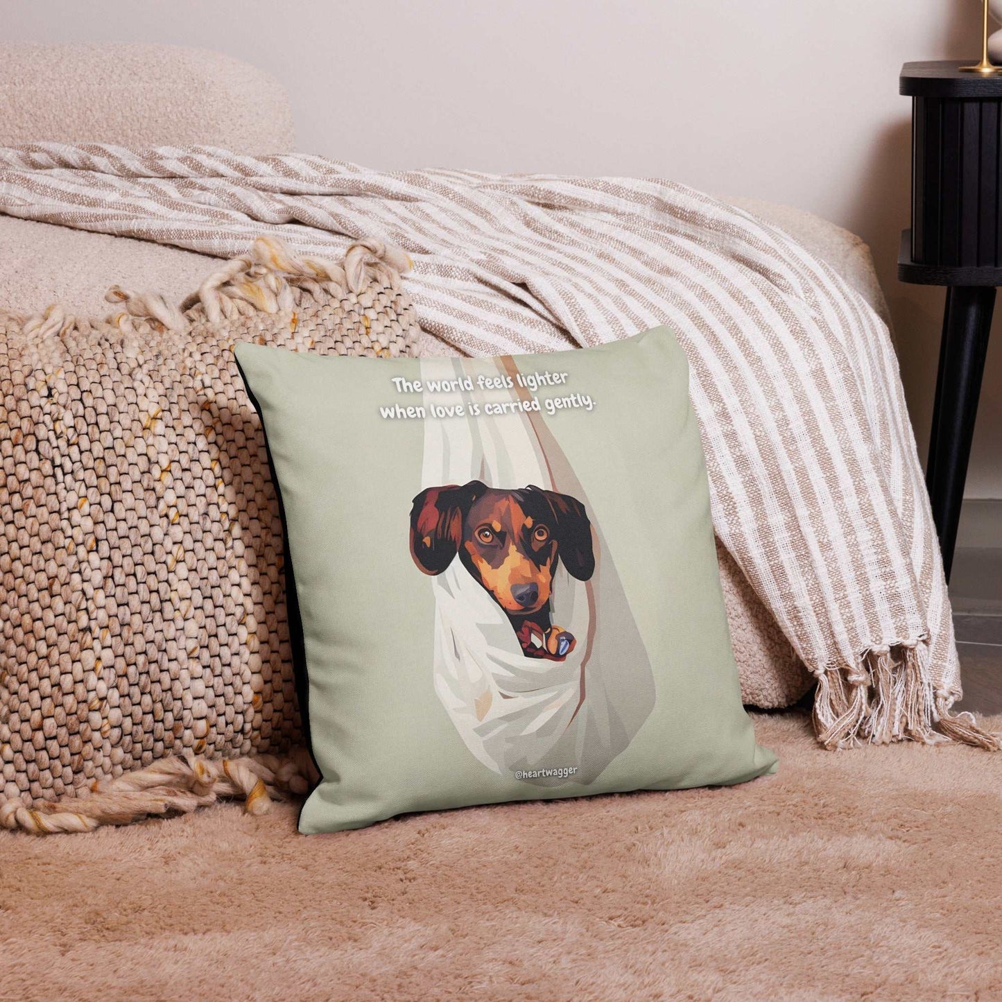 Pillow Case - The world feels lighter when love is carried gently