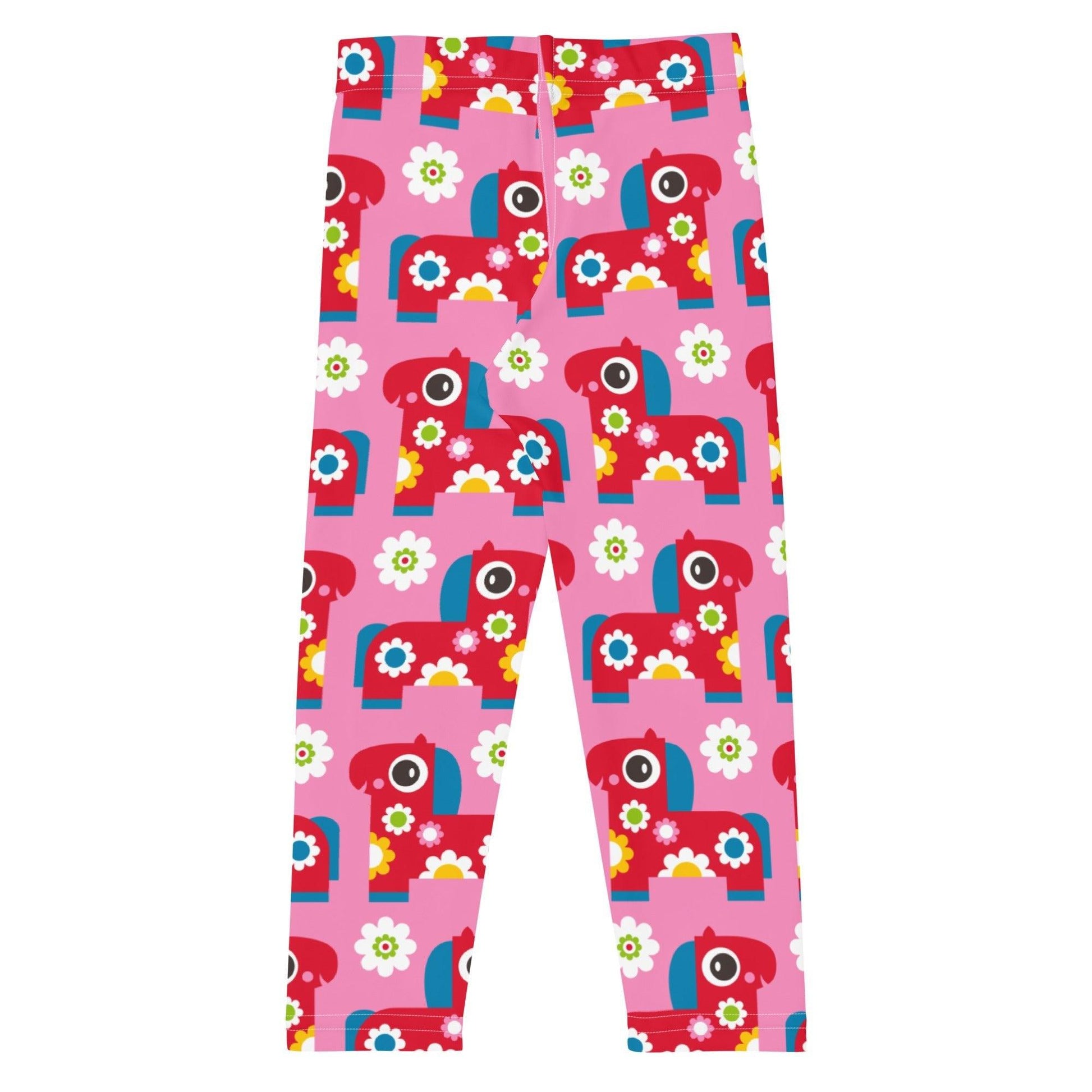 PONY BLOOM pink - 2 - Kids' Leggings - SHALMIAK