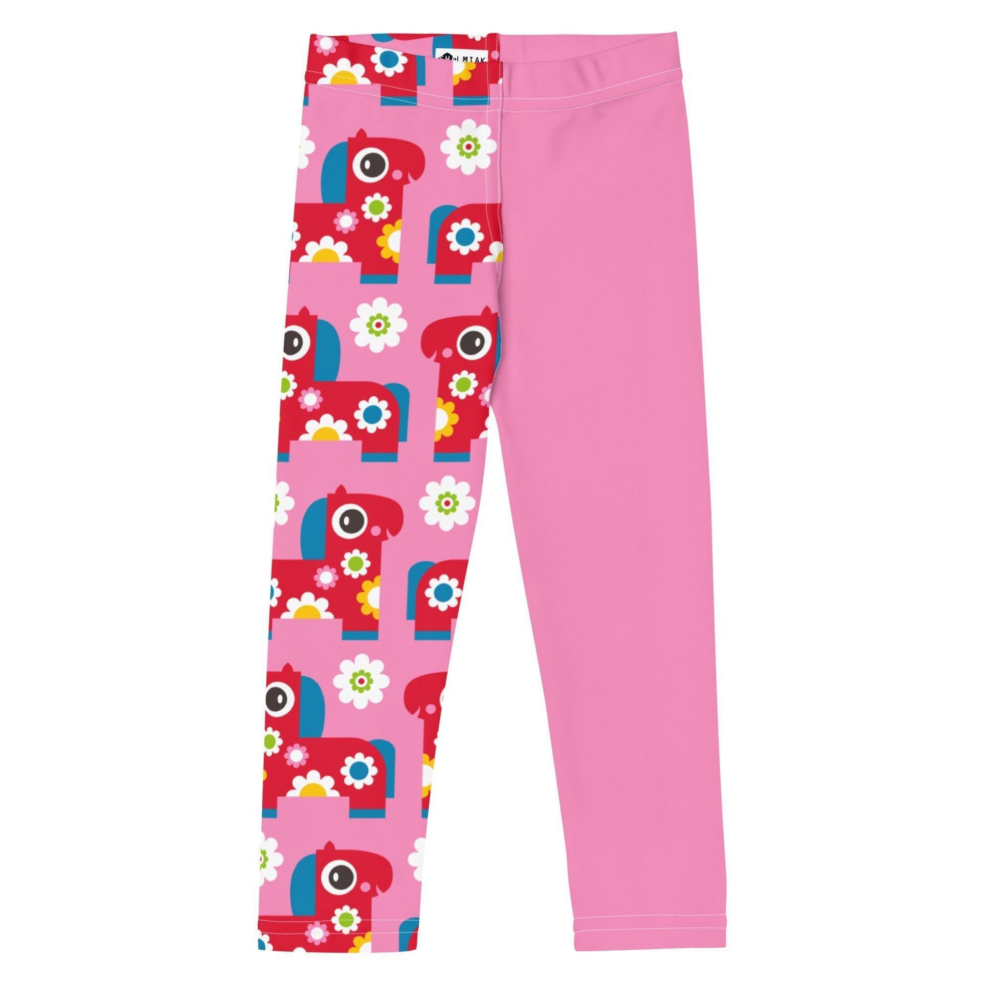 PONY BLOOM pink - Kids' Leggings - SHALMIAK