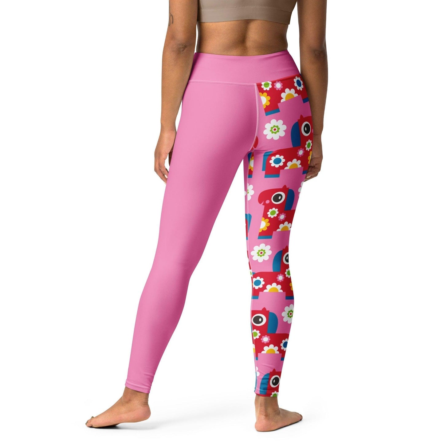 PONY BLOOM pink - Yoga Leggings - SHALMIAK