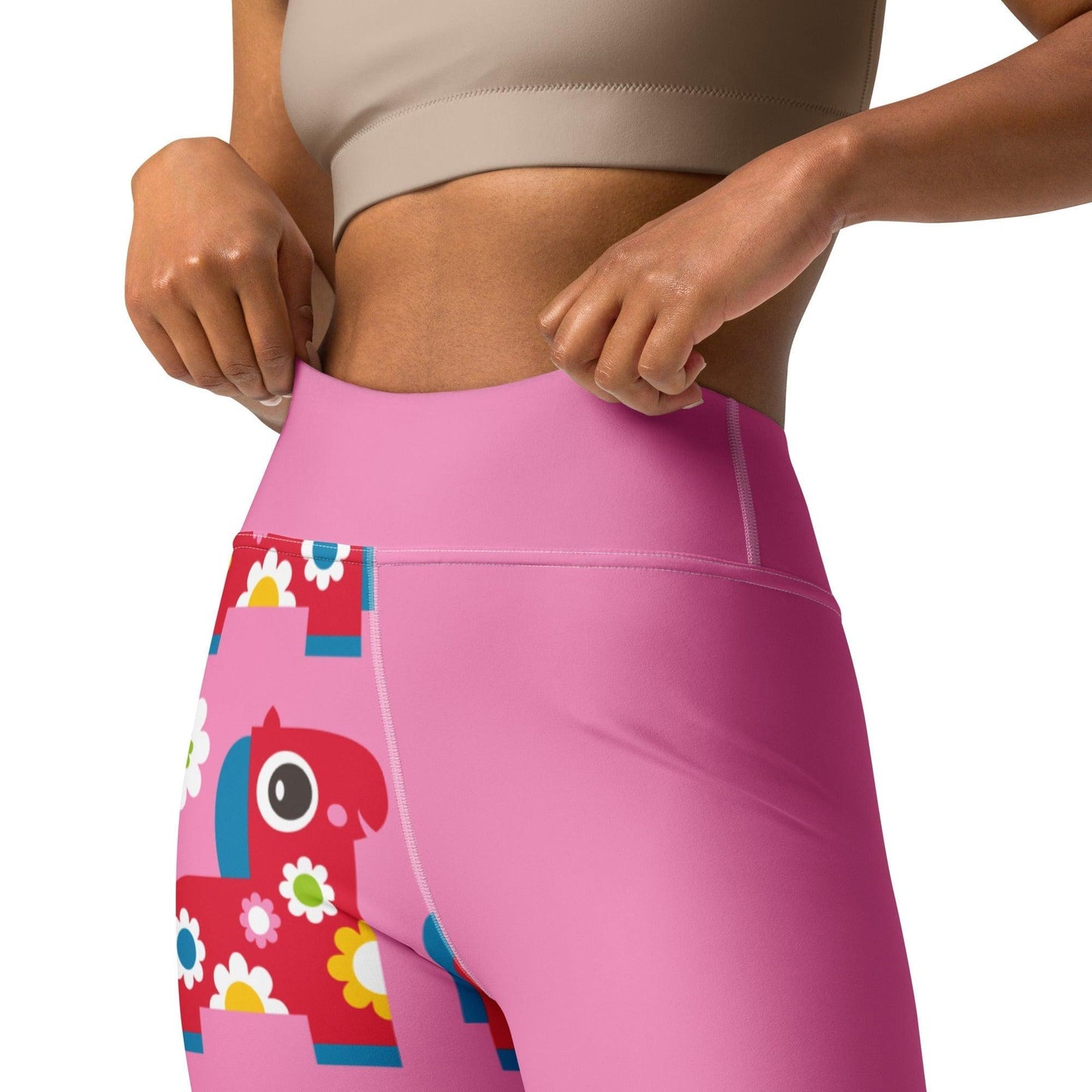 PONY BLOOM pink - Yoga Leggings - SHALMIAK