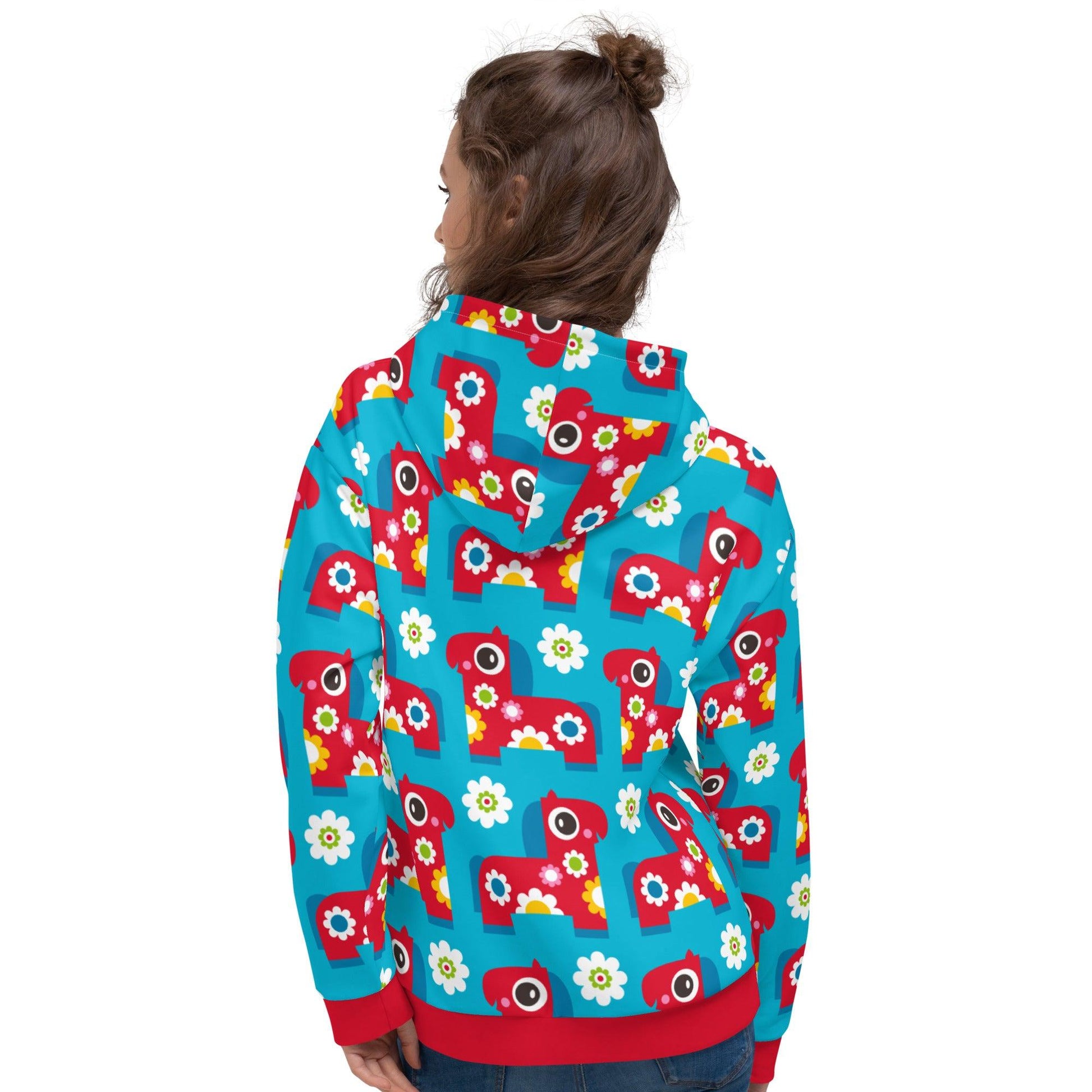 PONY BLOOM turquoise - Hoodie - SHALMIAK