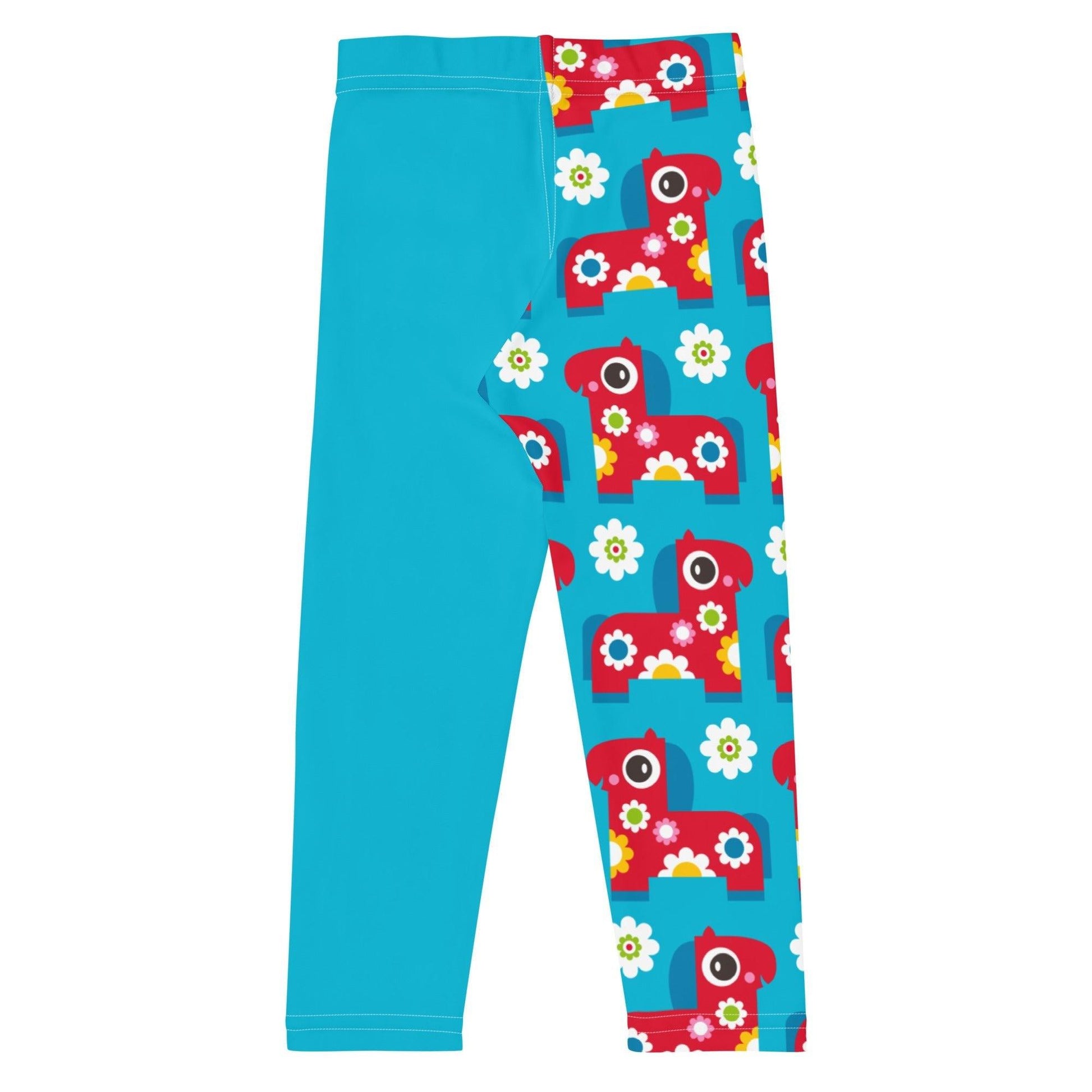 PONY BLOOM turquoise - Kids' Leggings - SHALMIAK