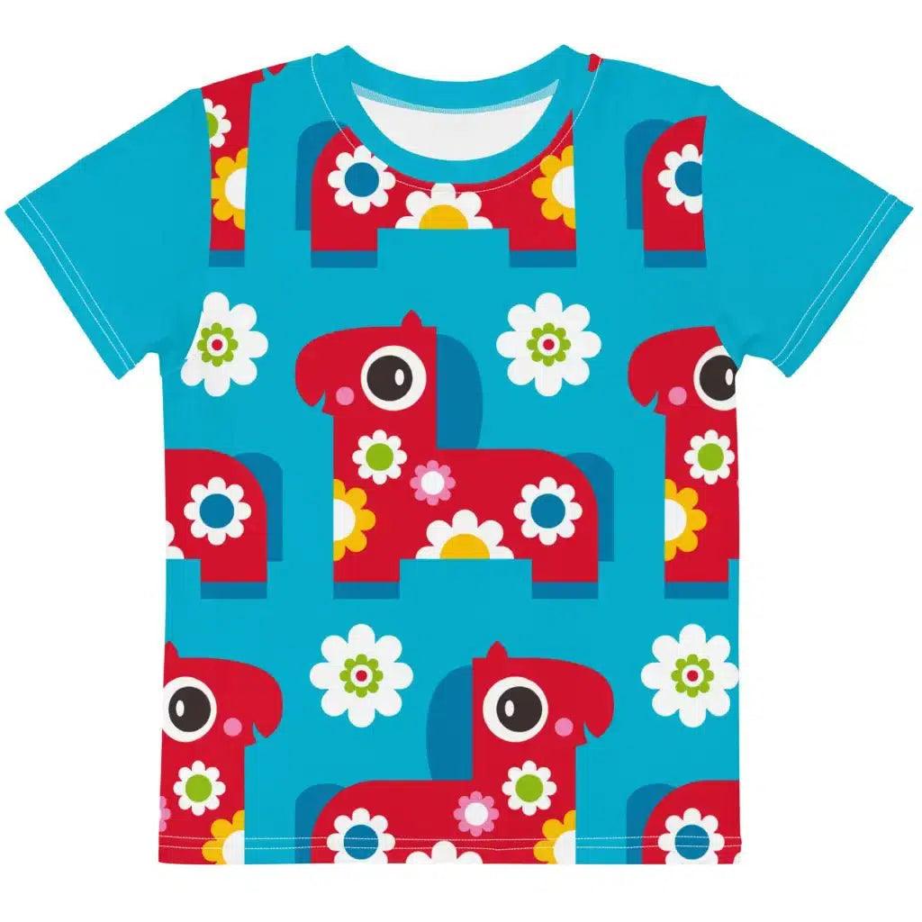 PONY BLOOM turquoise - Kids' T-Shirt - SHALMIAK