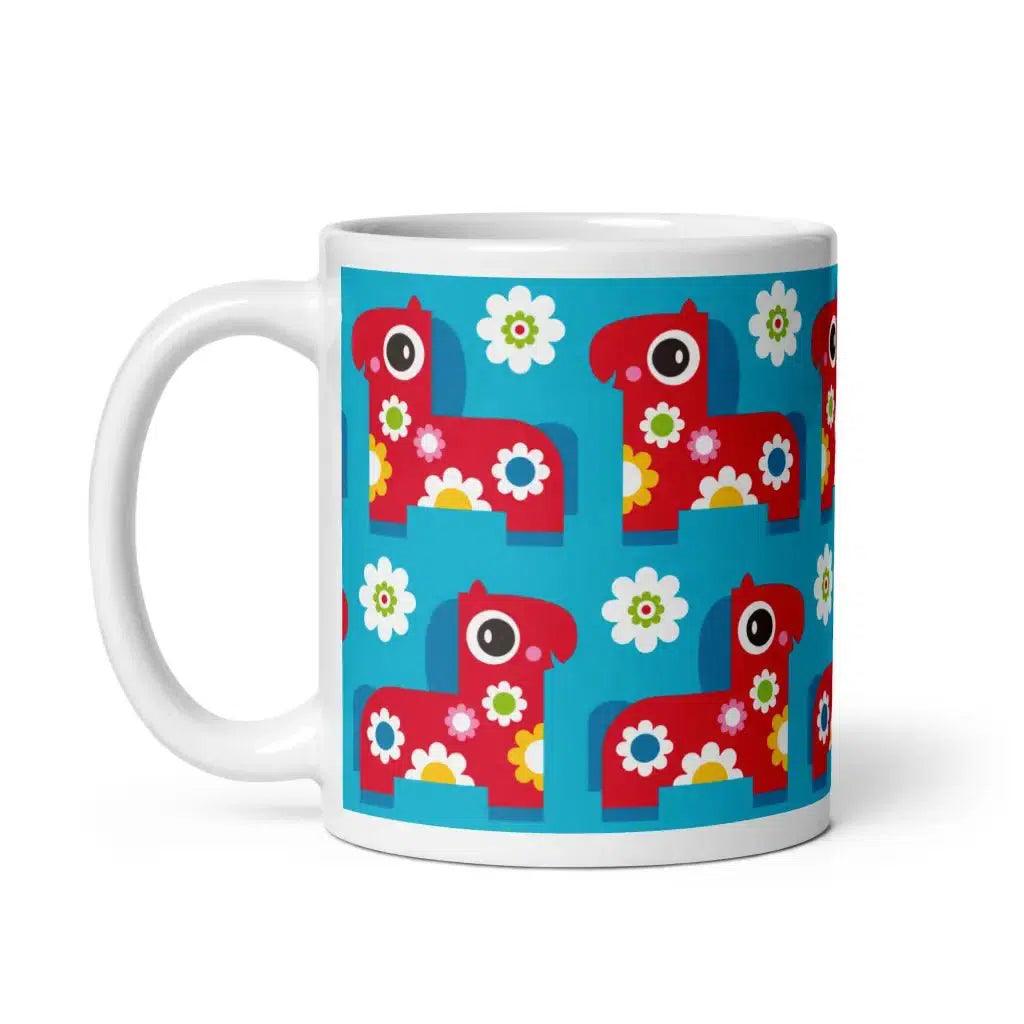 PONY BLOOM turquoise - Mug - SHALMIAK
