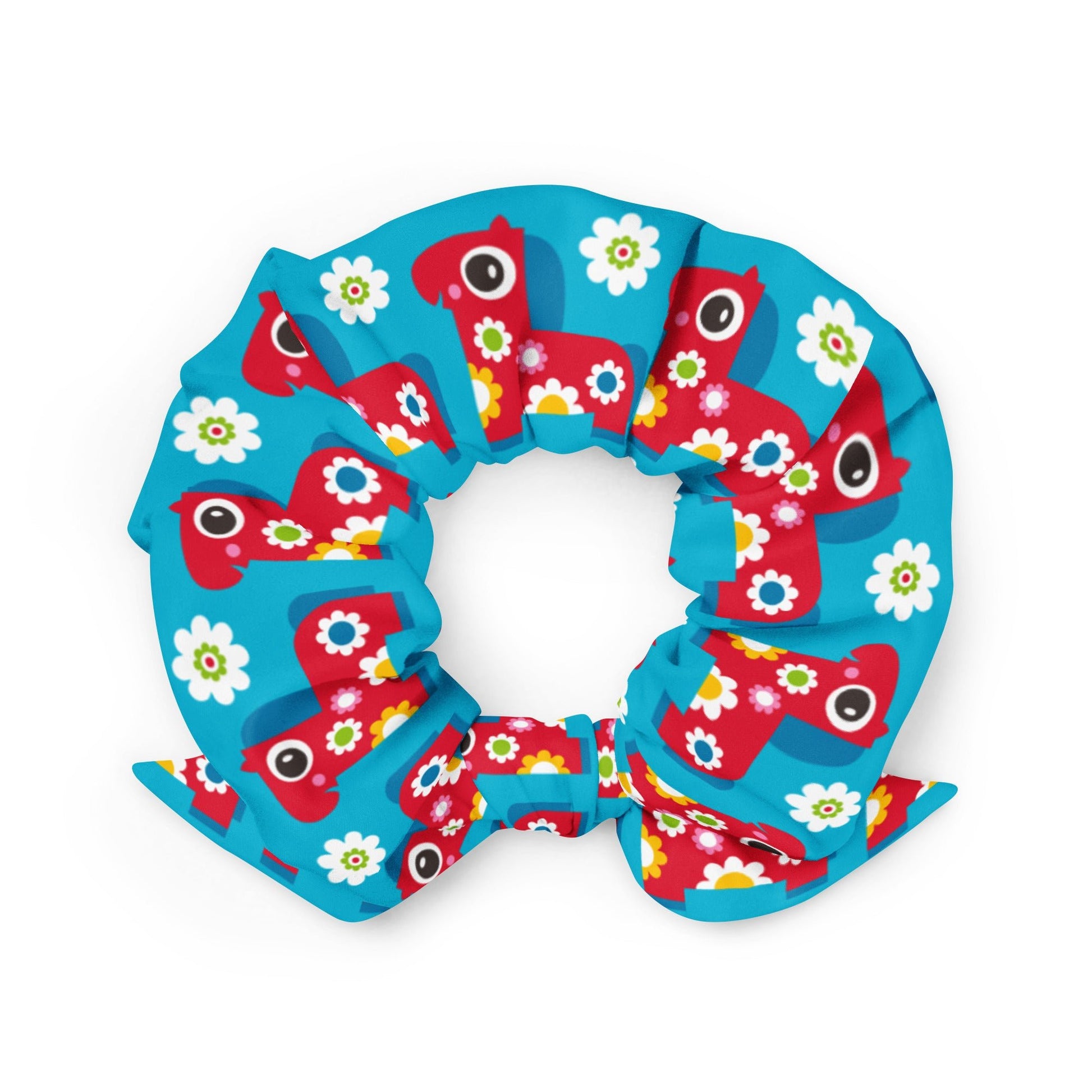 PONY BLOOM turquoise - Scrunchie - SHALMIAK