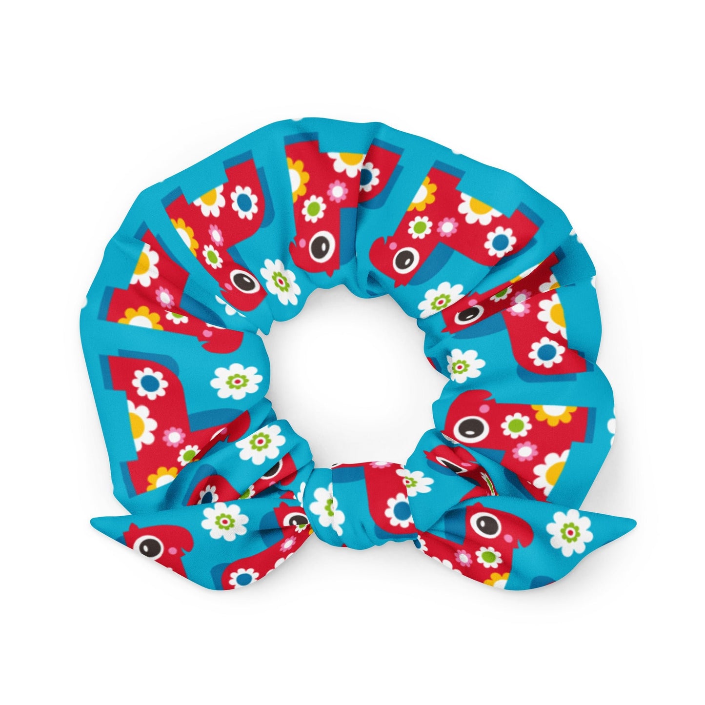 PONY BLOOM turquoise - Scrunchie - SHALMIAK