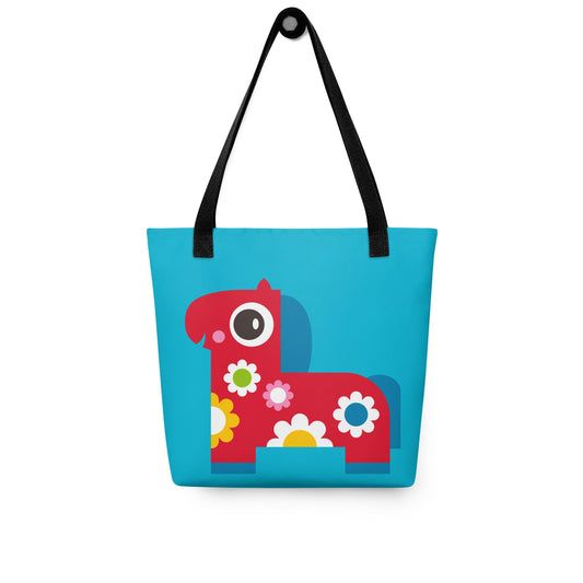 PONY BLOOM turquoise - Tote bag