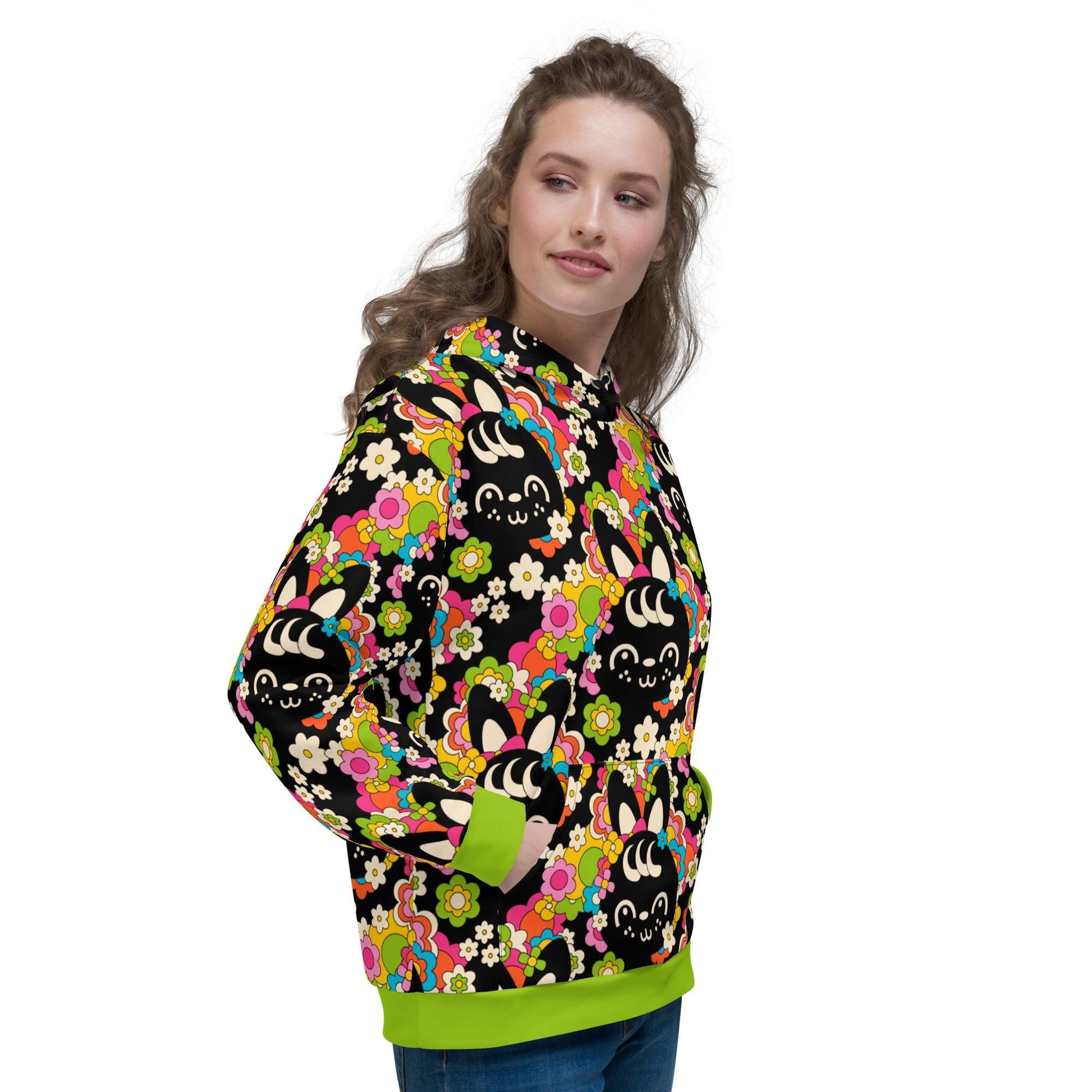 POPBUNNY black - Hoodie - SHALMIAK