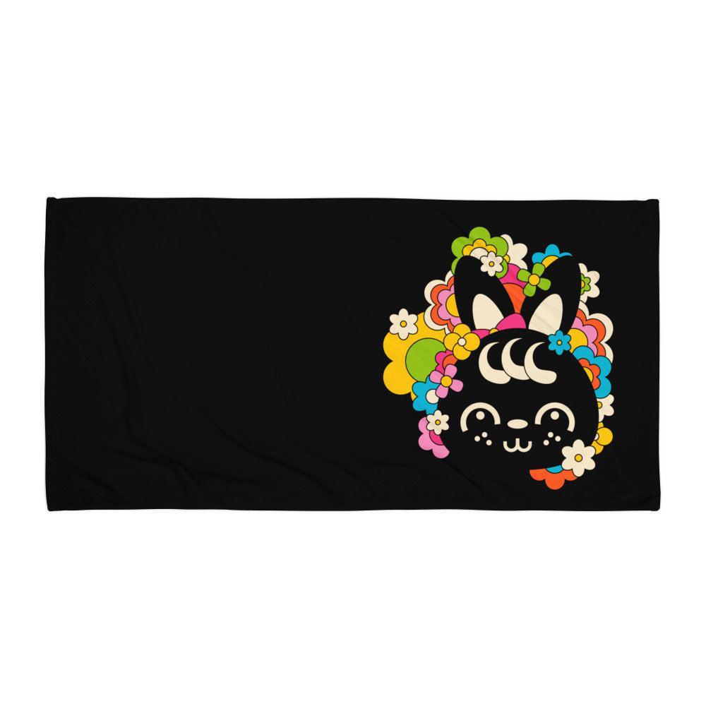 POPBUNNY black (just bunny) - Towel - SHALMIAK