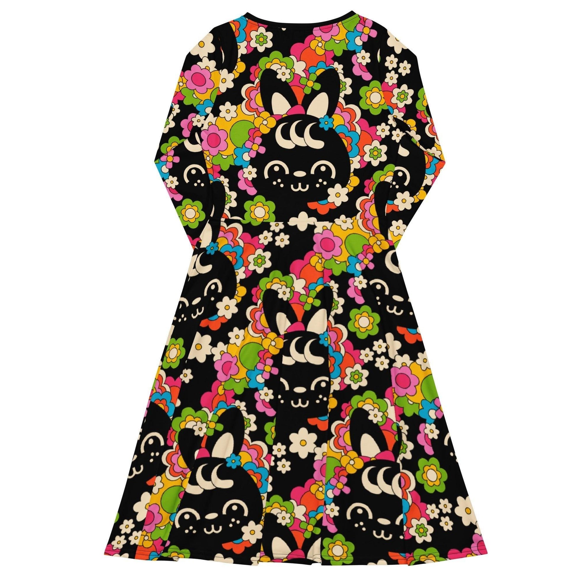 POPBUNNY black - Midi Dress With Pockets - SHALMIAK