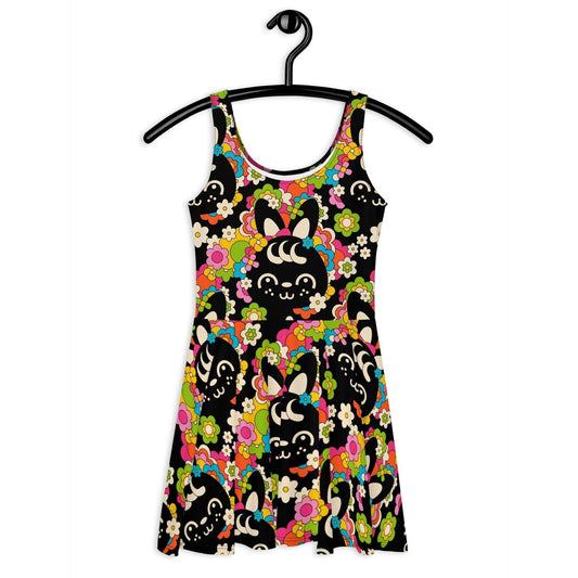 POPBUNNY black - Skater Dress - SHALMIAK