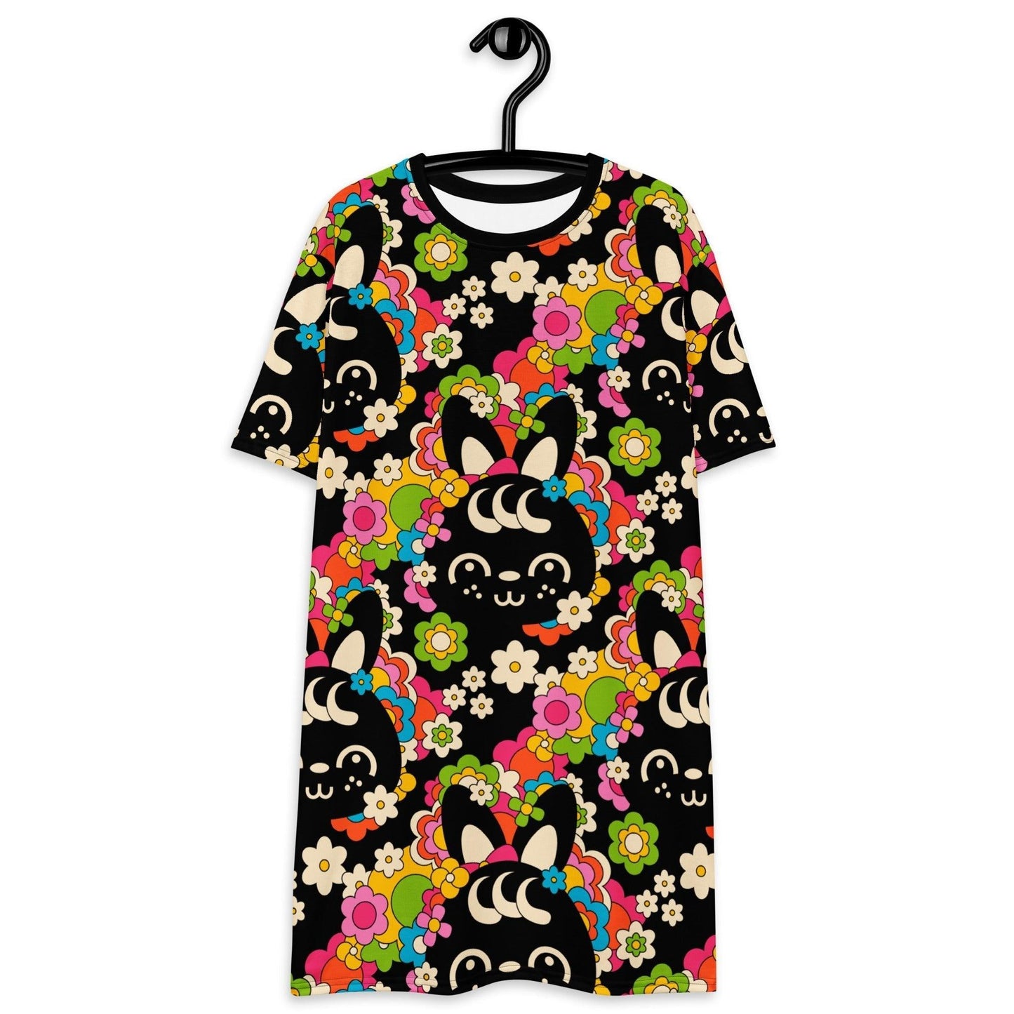 POPBUNNY black - T-Shirt Dress - SHALMIAK