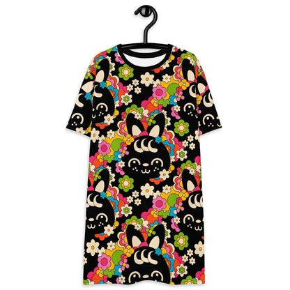 POPBUNNY black - T-Shirt Dress - SHALMIAK