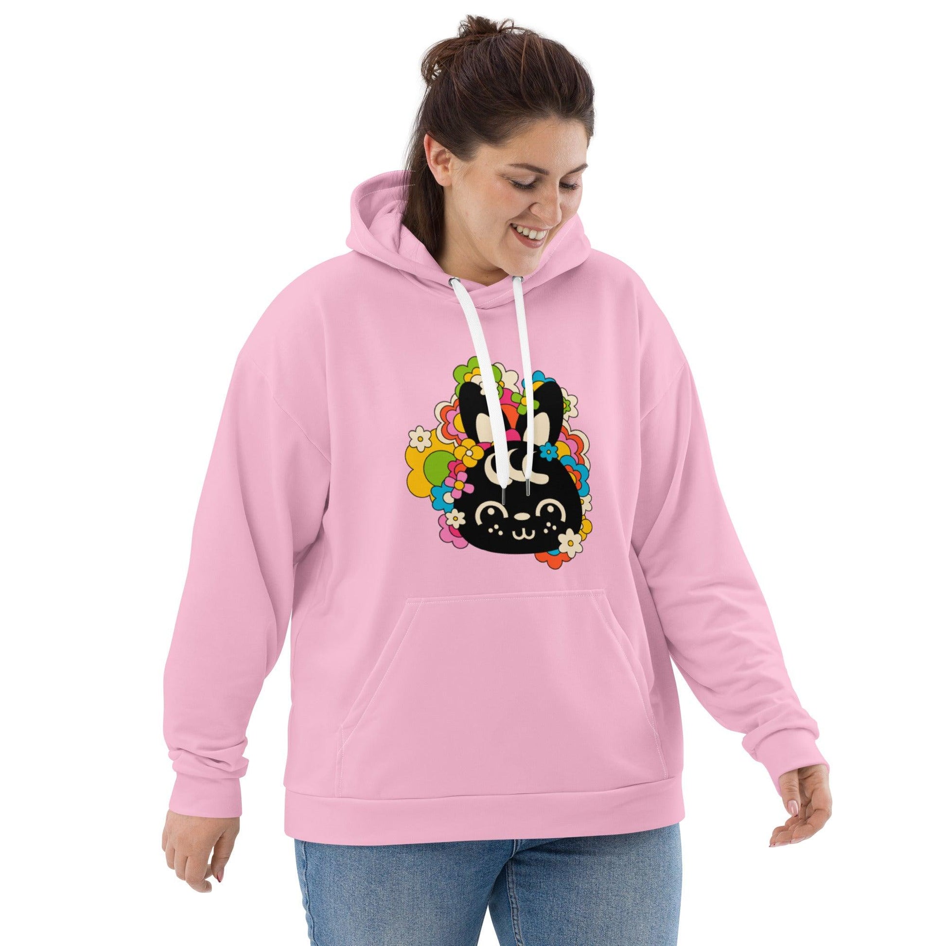 POPBUNNY pink (just bunny) - Hoodie