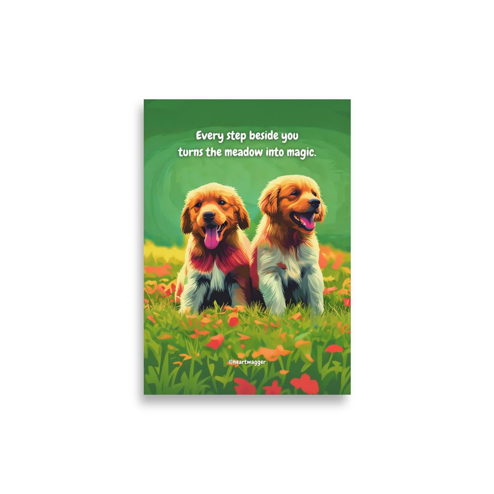 Poster - Every step beside you turns the meadow into magic