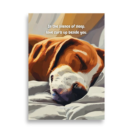 Poster - In the silence of sleep, love curls up beside you - SHALMIAK