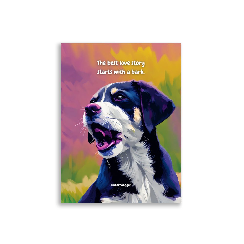 Poster - The best love story starts with a bark - SHALMIAK