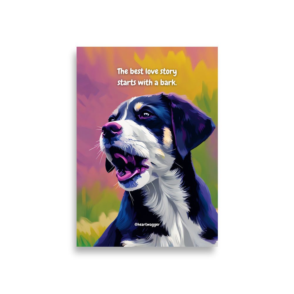 Poster - The best love story starts with a bark - SHALMIAK