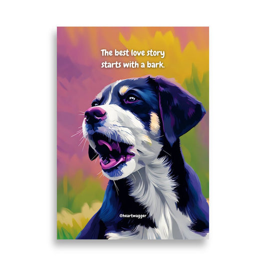 Poster - The best love story starts with a bark - SHALMIAK