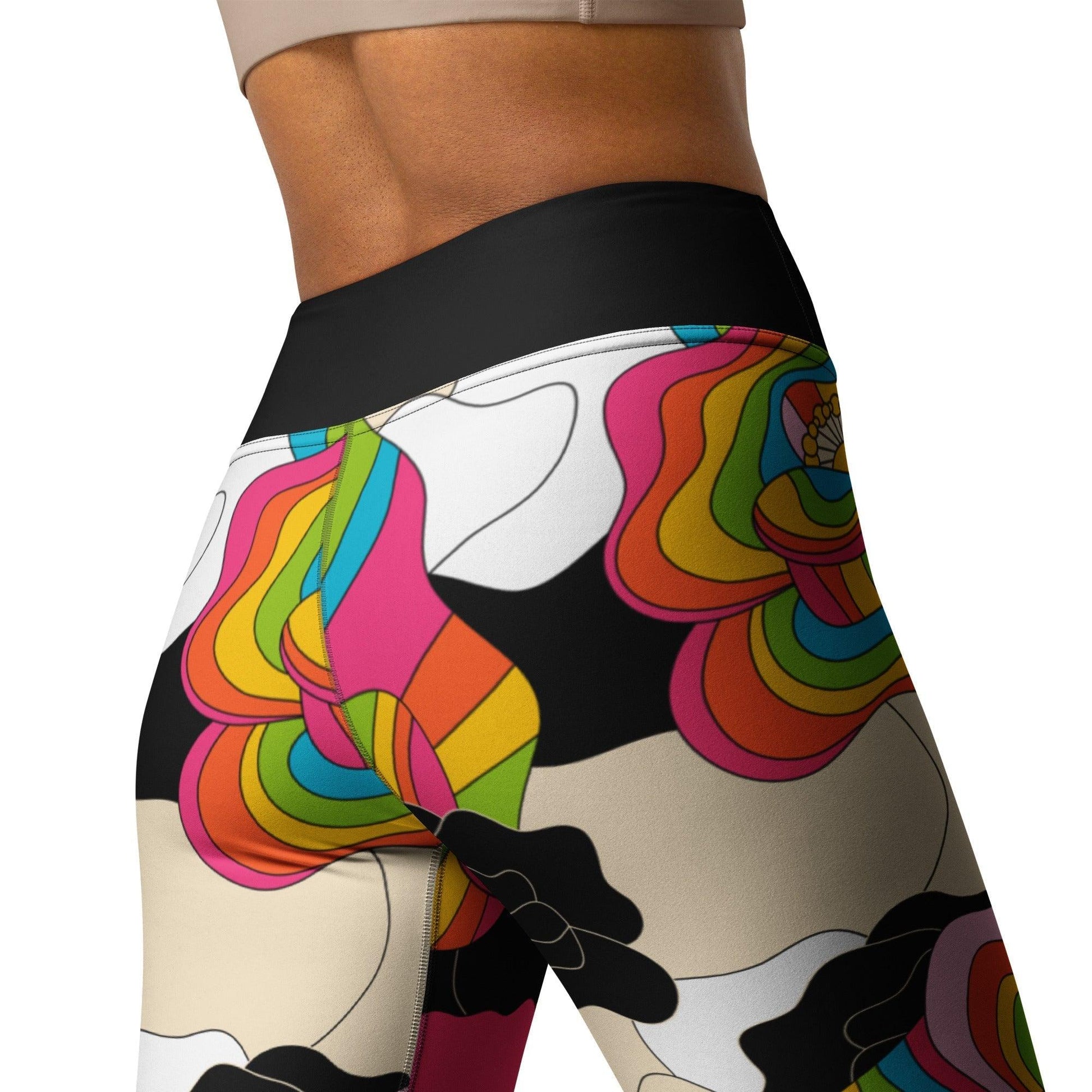 RAINBOW POPPY - 2 - Yoga Leggings - SHALMIAK